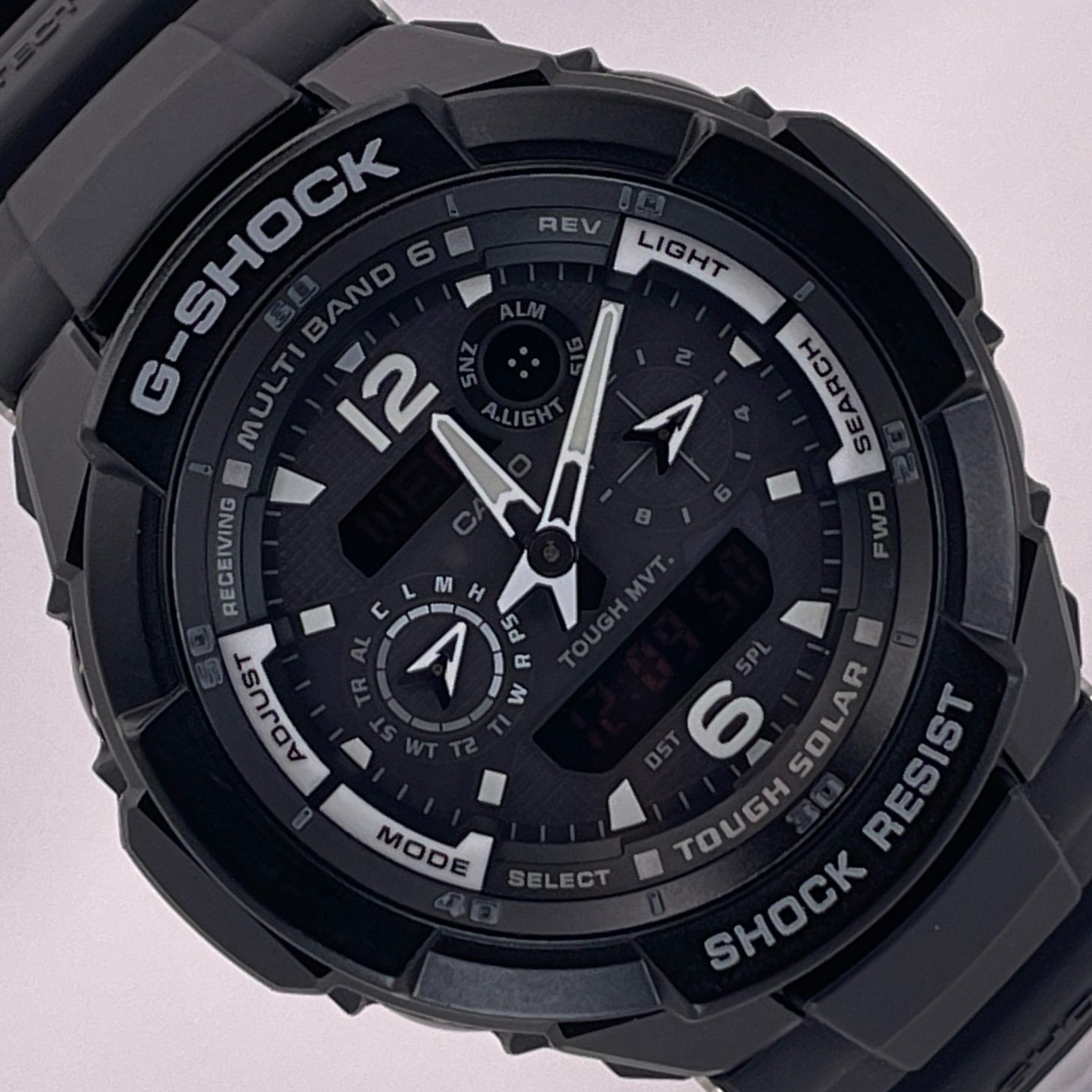T740 正常稼動 CASIO カシオ 電波ソーラー G-SHOCK MASTER OF G AIR SKY COCKPIT スカイコックピット GW-3500BB-1AJF 人気 時計 メンズ ユニセックス