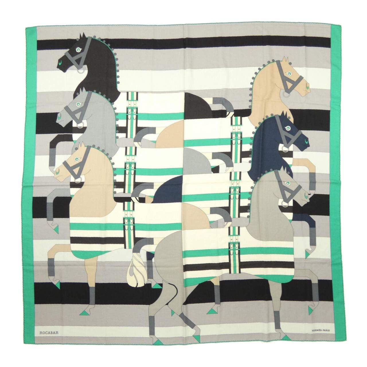 エルメス HERMES ROCABAR 242708S カレジェアン140 ショール