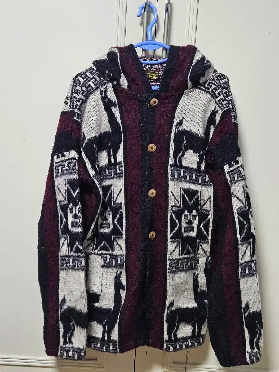 RAMOS ECUADOR ウール フード ニット ジップアップ