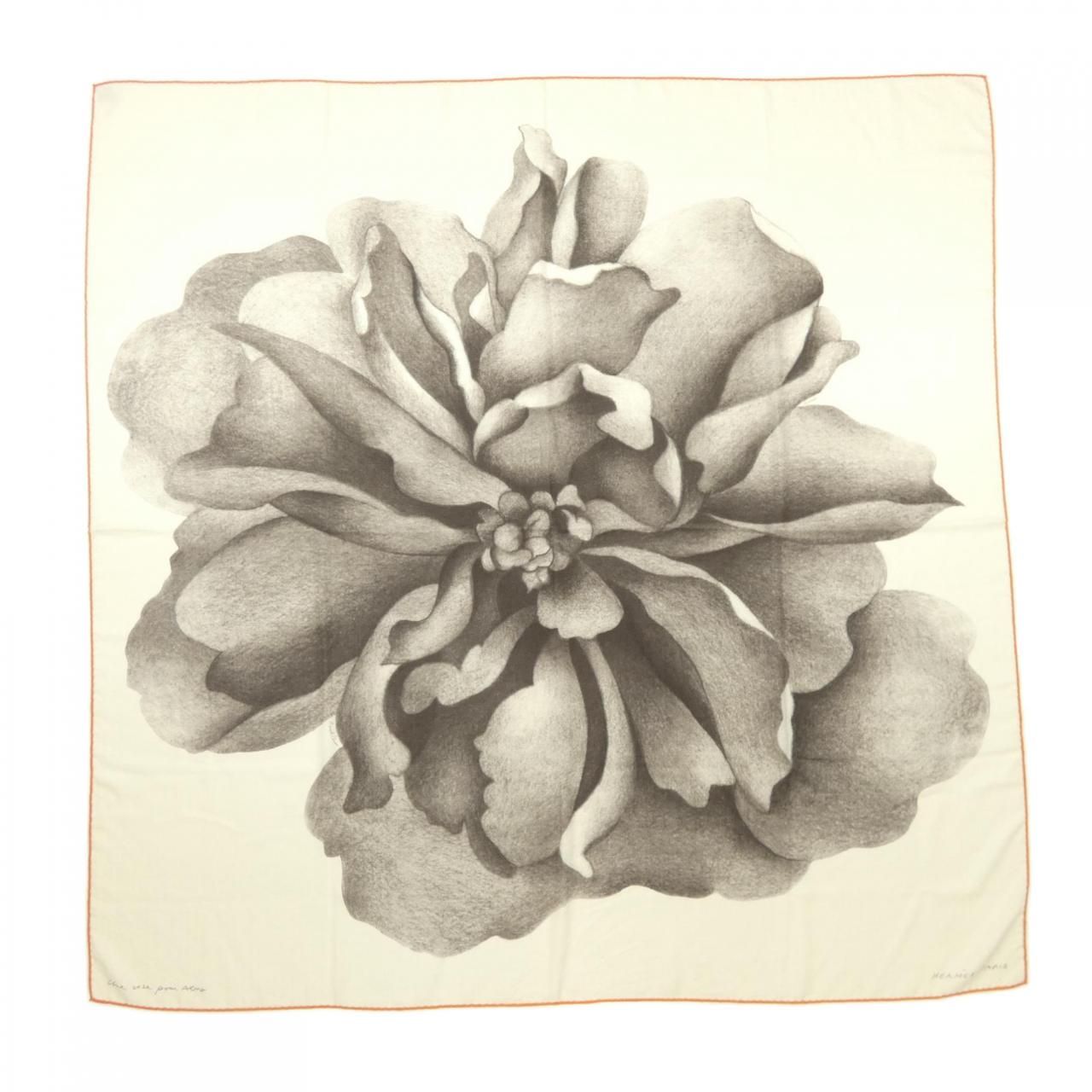 エルメス HERMES UNE ROSE POUR ALMA H243261S カレジェアン140 ショール