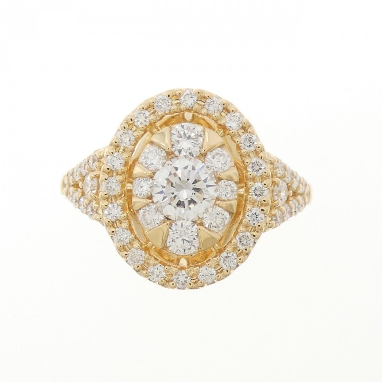 K 18 YG ダイヤモンド リング 0.319 CT