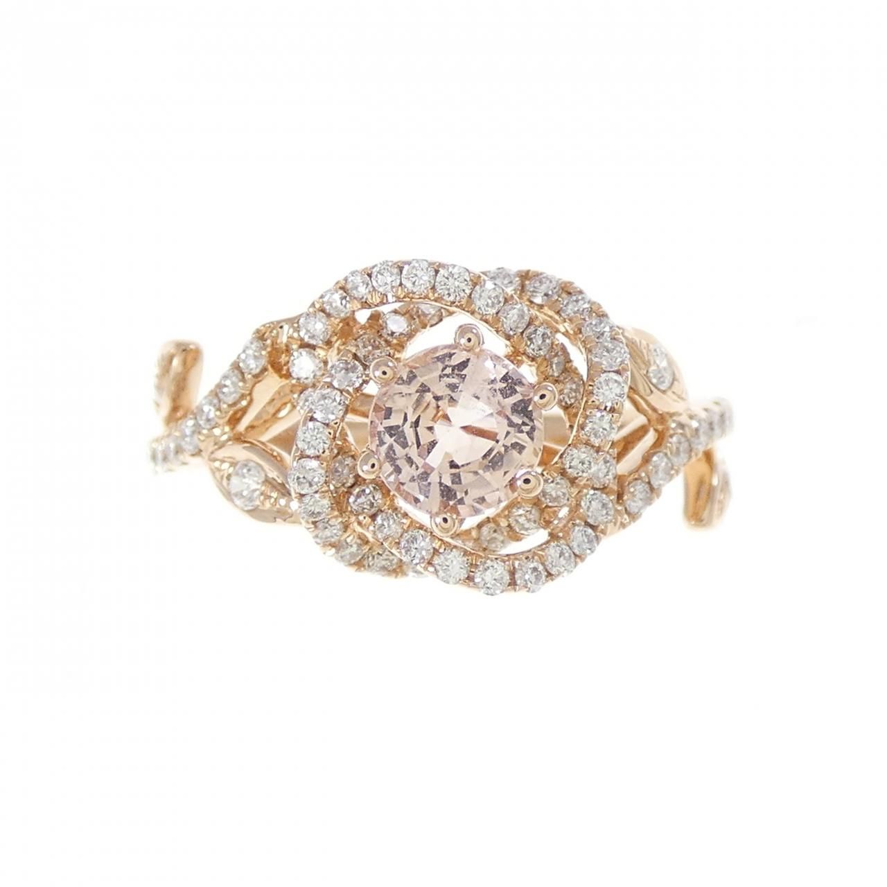 750 PG サファイヤ リング 0.509 CT