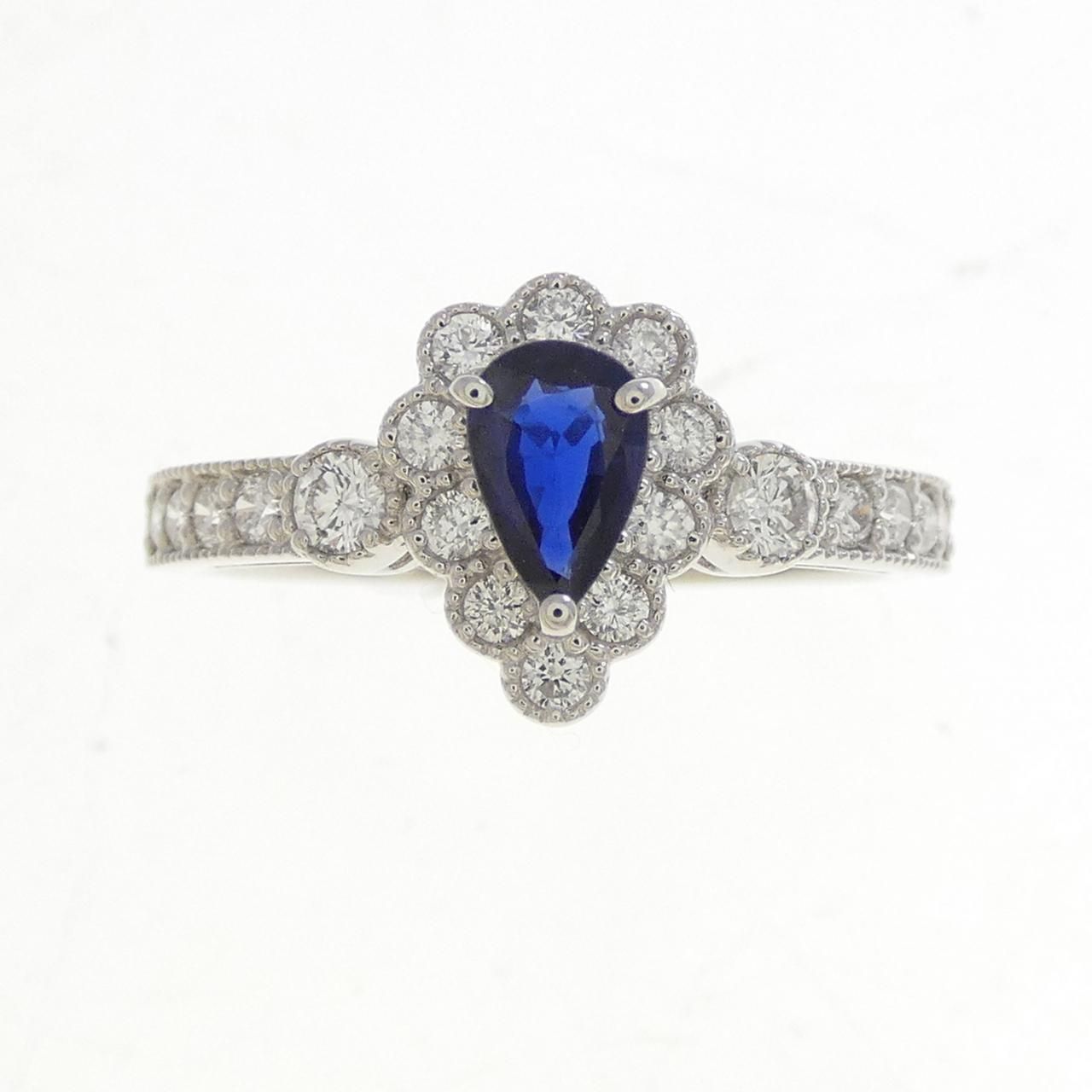PT 950 サファイヤ リング 0.37 CT