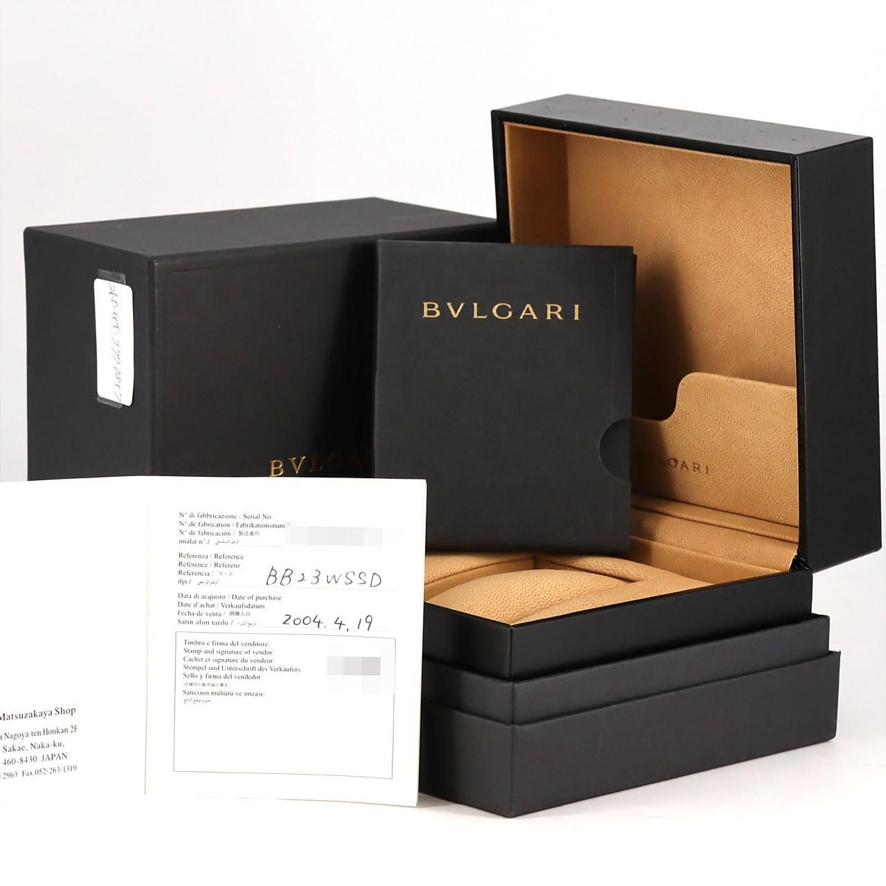  ブルガリ ブルガリブルガリ BB 23 SS クォーツ 腕時計(クォーツ) 腕時計(アナログ)