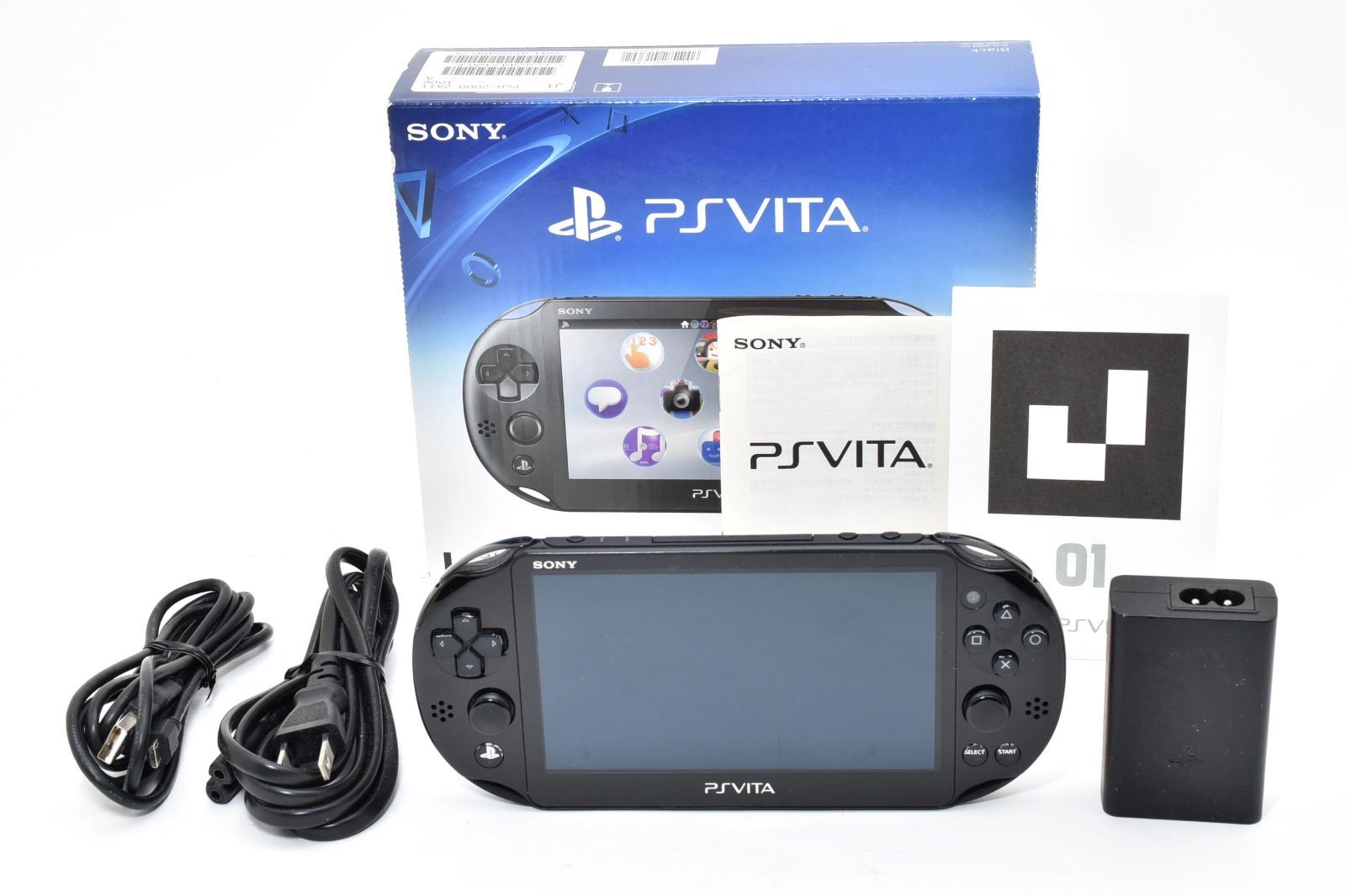 箱 動作良好 PS Vita PCH-2000 ZA11 ブラック 軽量スリム設計＆長時間バッテリー 動作 済 名作ゲームに最適