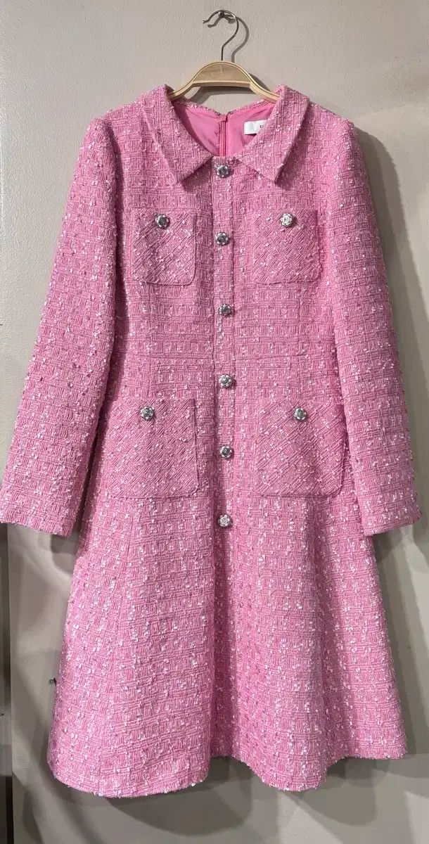 定価30万円 SATIN シャ틴 ツイード ONE PIECE ジョーンイェ保証