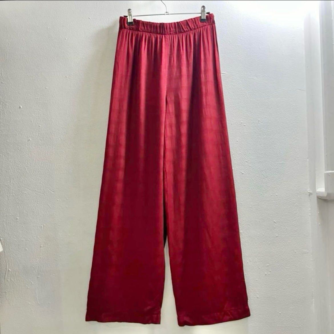 ヨーロッパ ヴィンテージ レーヨンパンツ ワイドパンツ スラックス ビンテージ