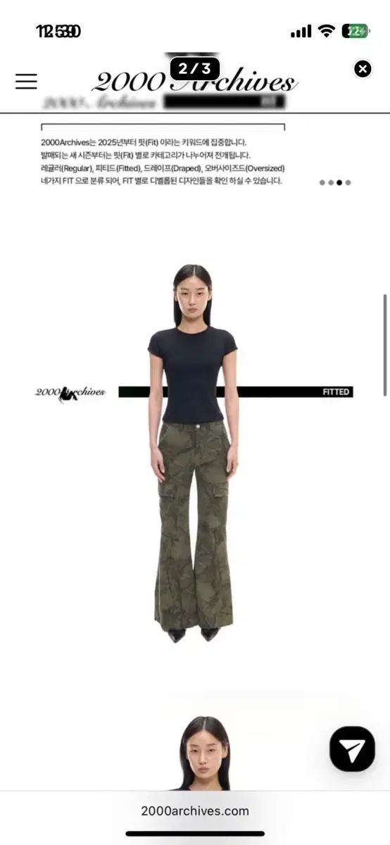 2000Archives DAMAGED CARGO PANTS