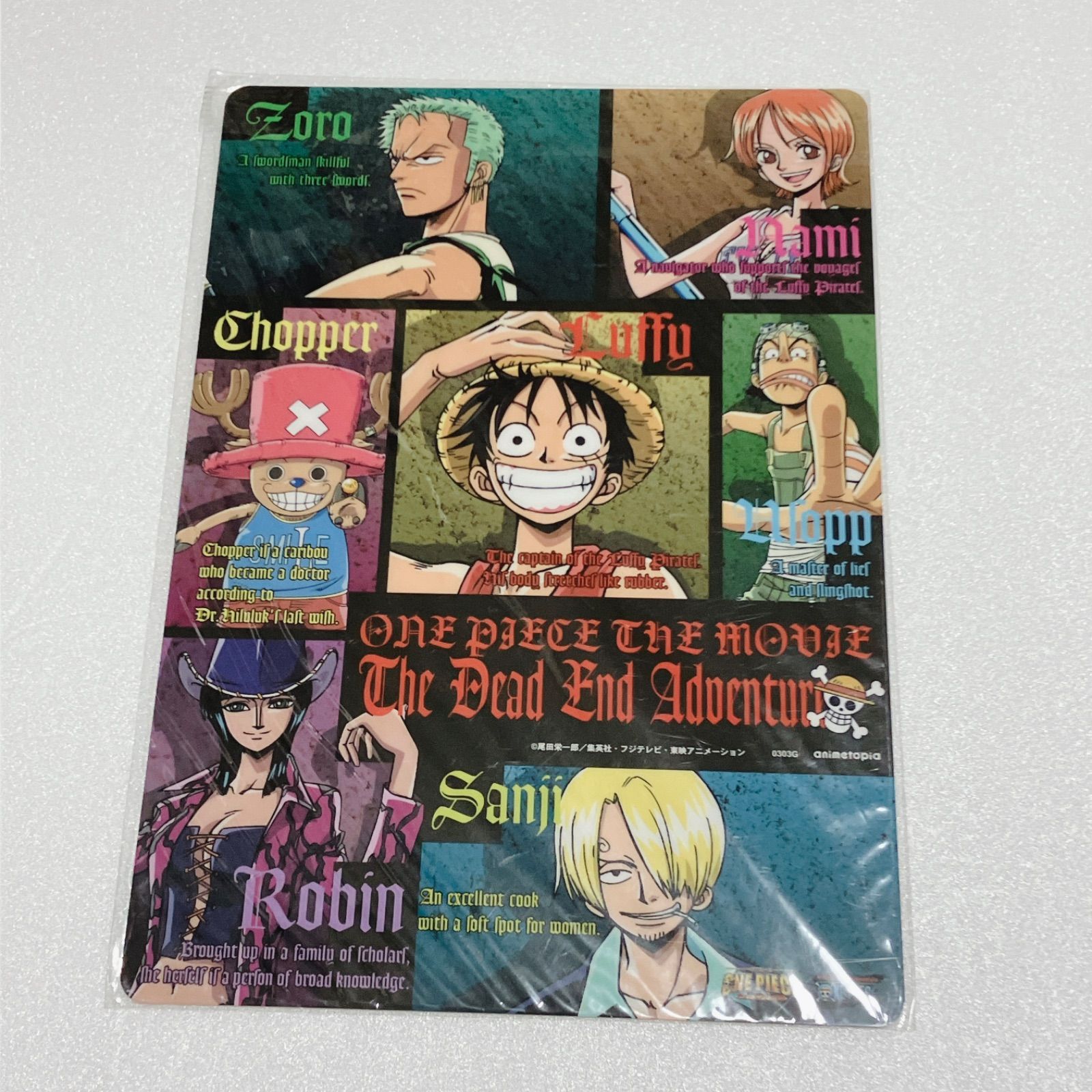 ONE PIECE ワンピース デッドエンドの冒険 下敷き 麦わらの一味 下じき