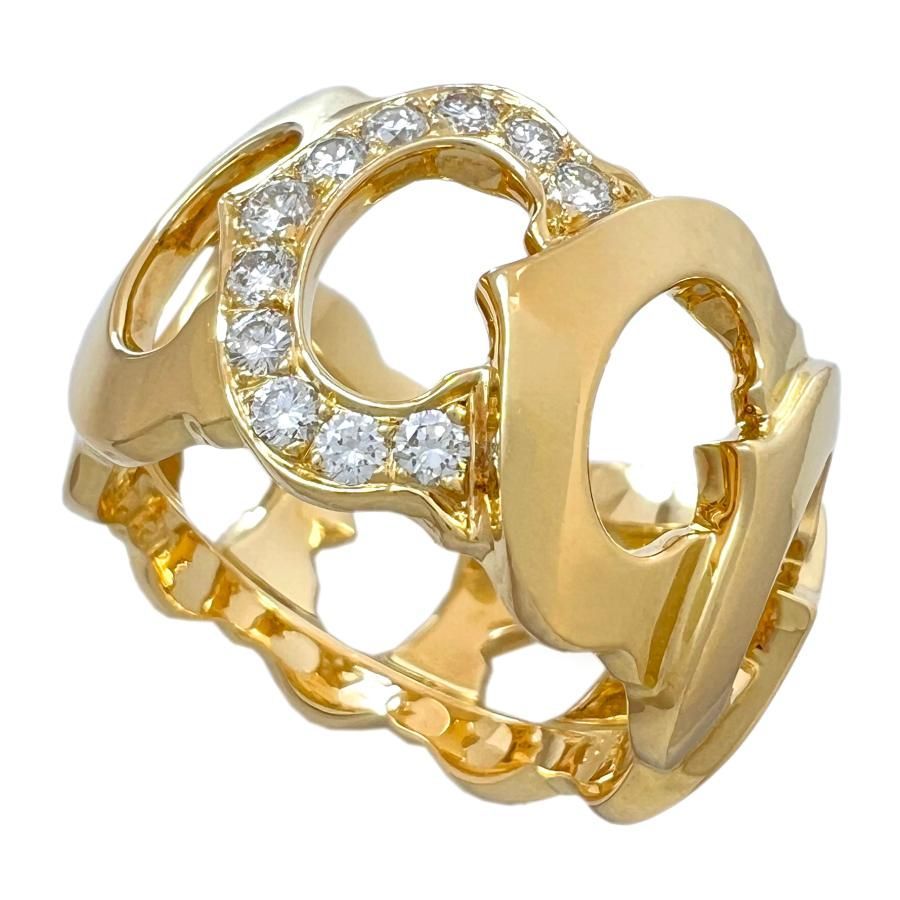 CARTIER カルティエ リング C ドゥ カルティエ ダイヤモンド K18 YG 750 49 9号 指輪