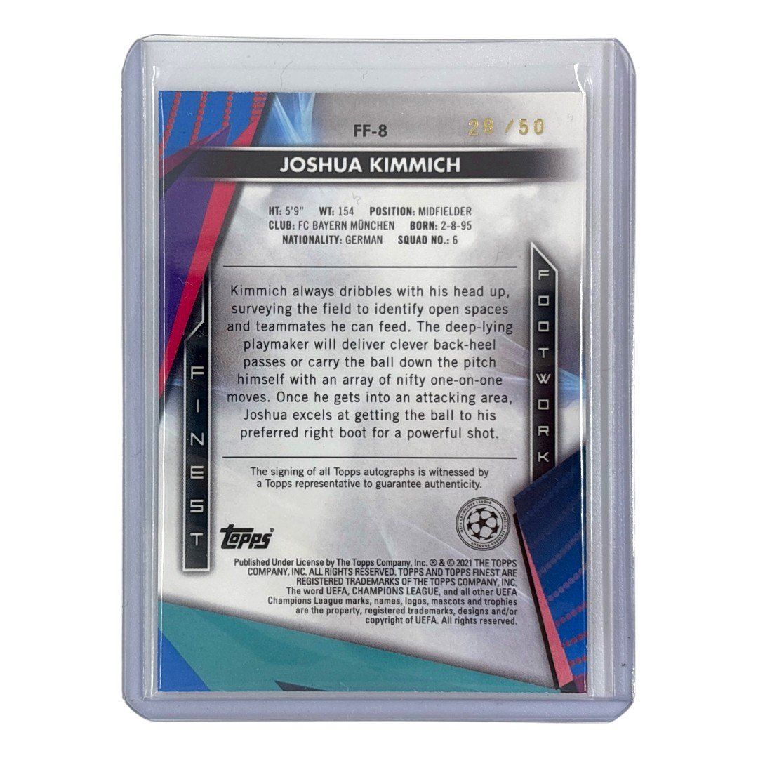 TOPPS サッカーカード FINEST JOSHUA KIMMICH BAYERN MUNCHEN 28 50 FF 8 IT 1