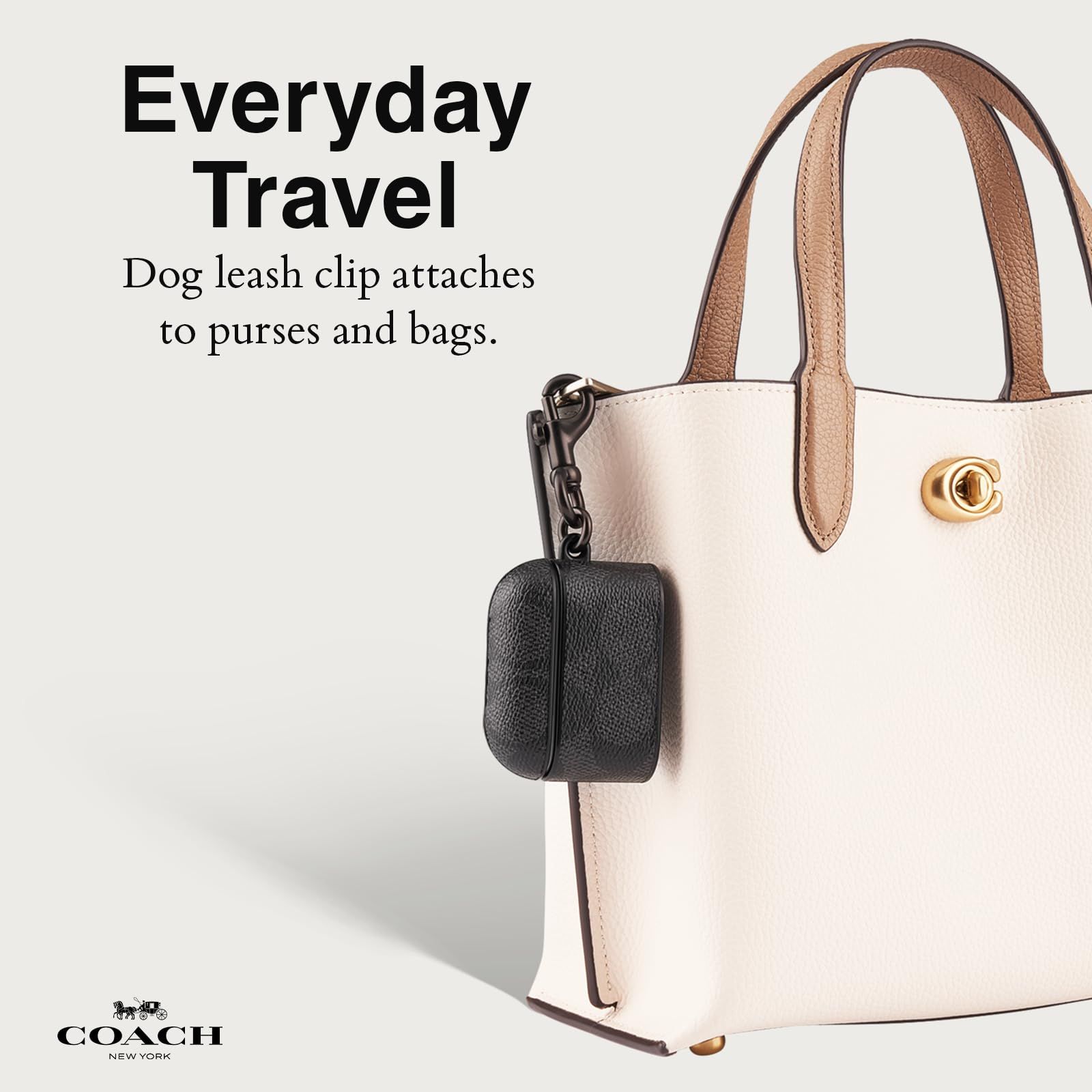 Coach Signature AirPods Pro Case - Compatible with AirPods Pro 2nd 1st Generation - Signature Charcoal