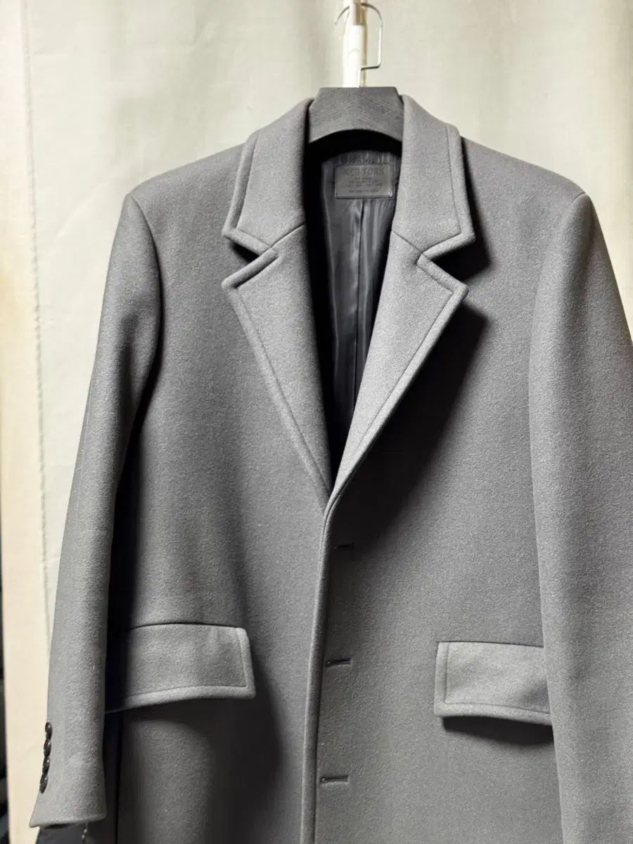 M JILLSTUART NEWYORK ジルスチュアートニューヨーク ウールカシミア シングルコート グレー