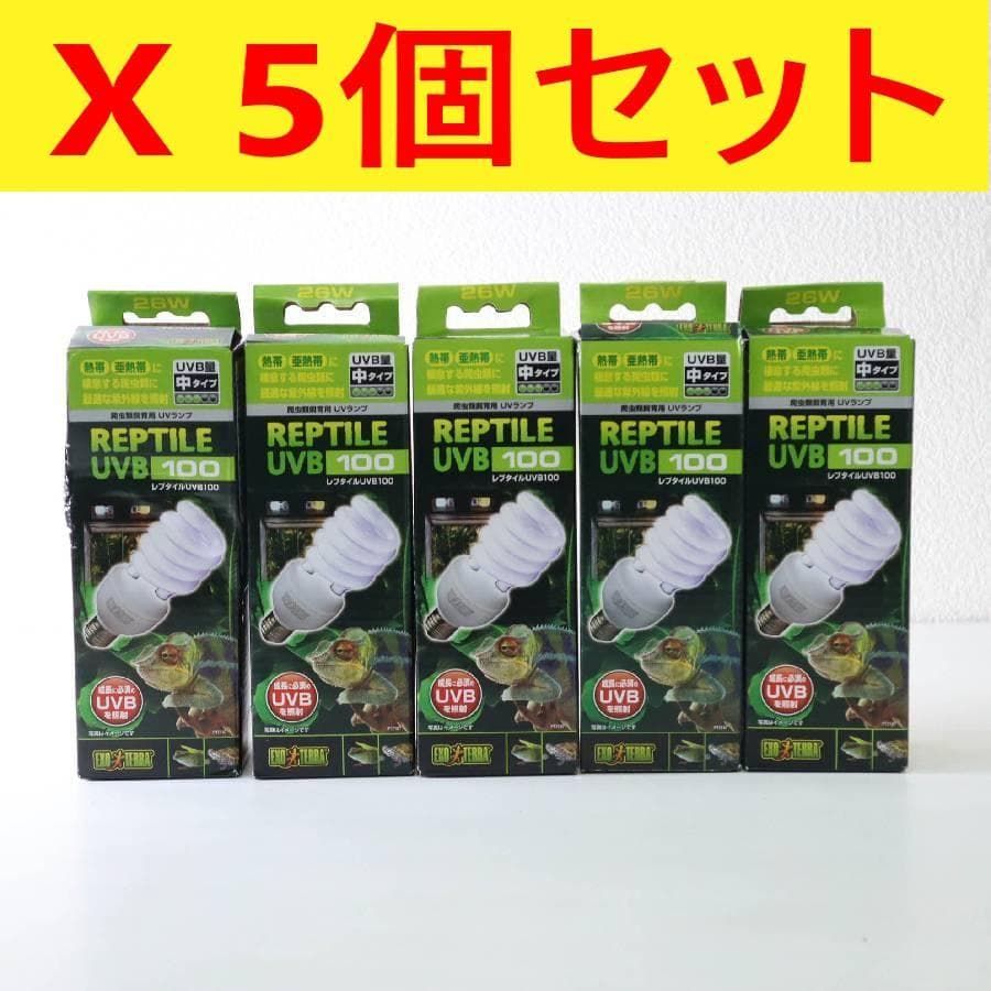 セット GEX レプタイルUVB 100 26 W 爬虫類飼育用UVランプ 282 h 20