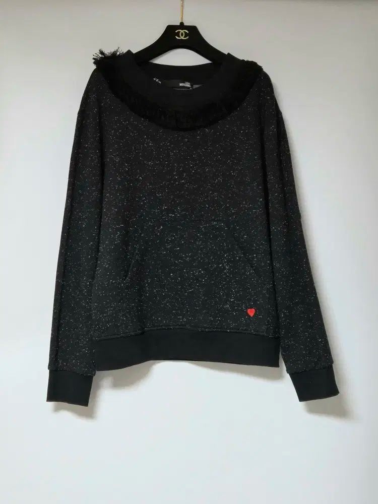 LOVE MOSCHINO フリンジ 起毛 Tシャツ