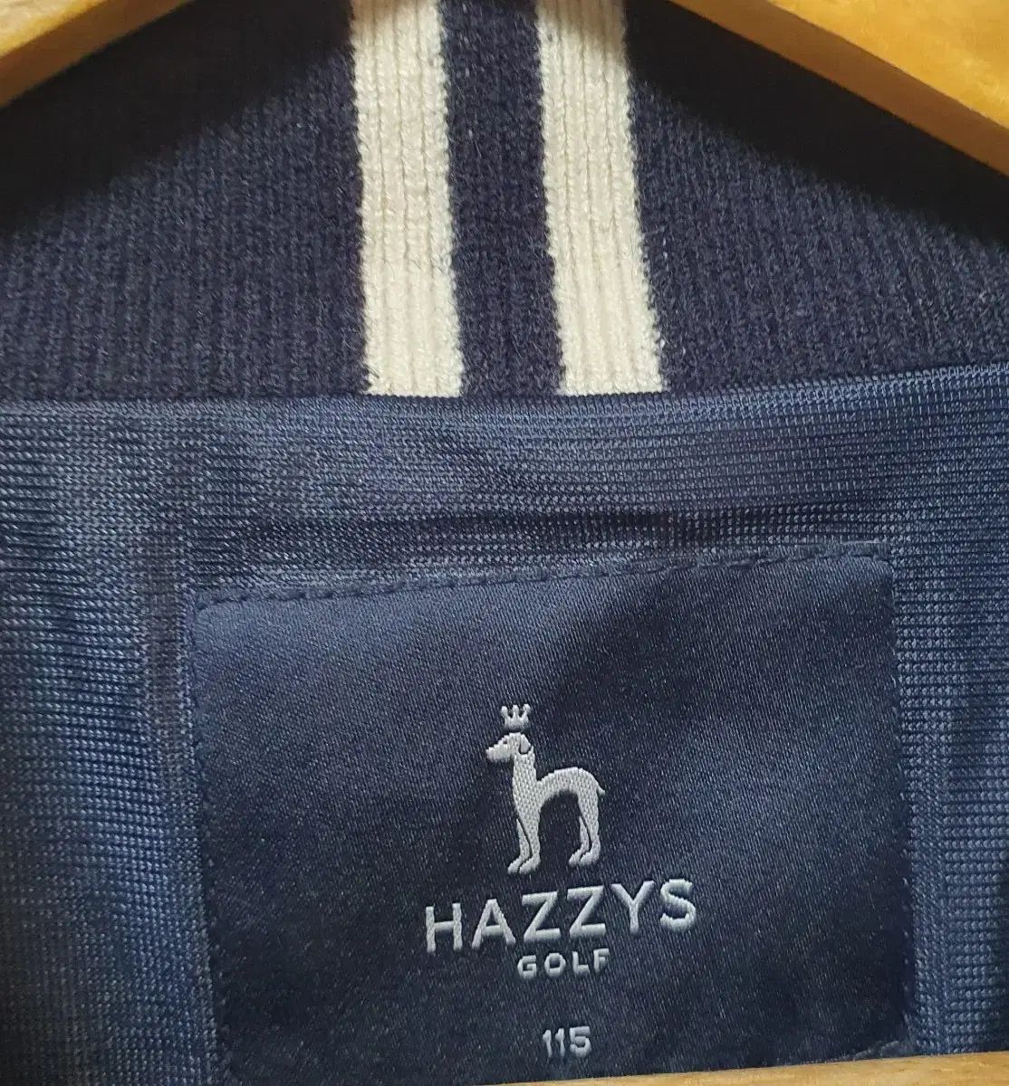 HAZZYS へジス ゴルフ グースダウン ネイビー
