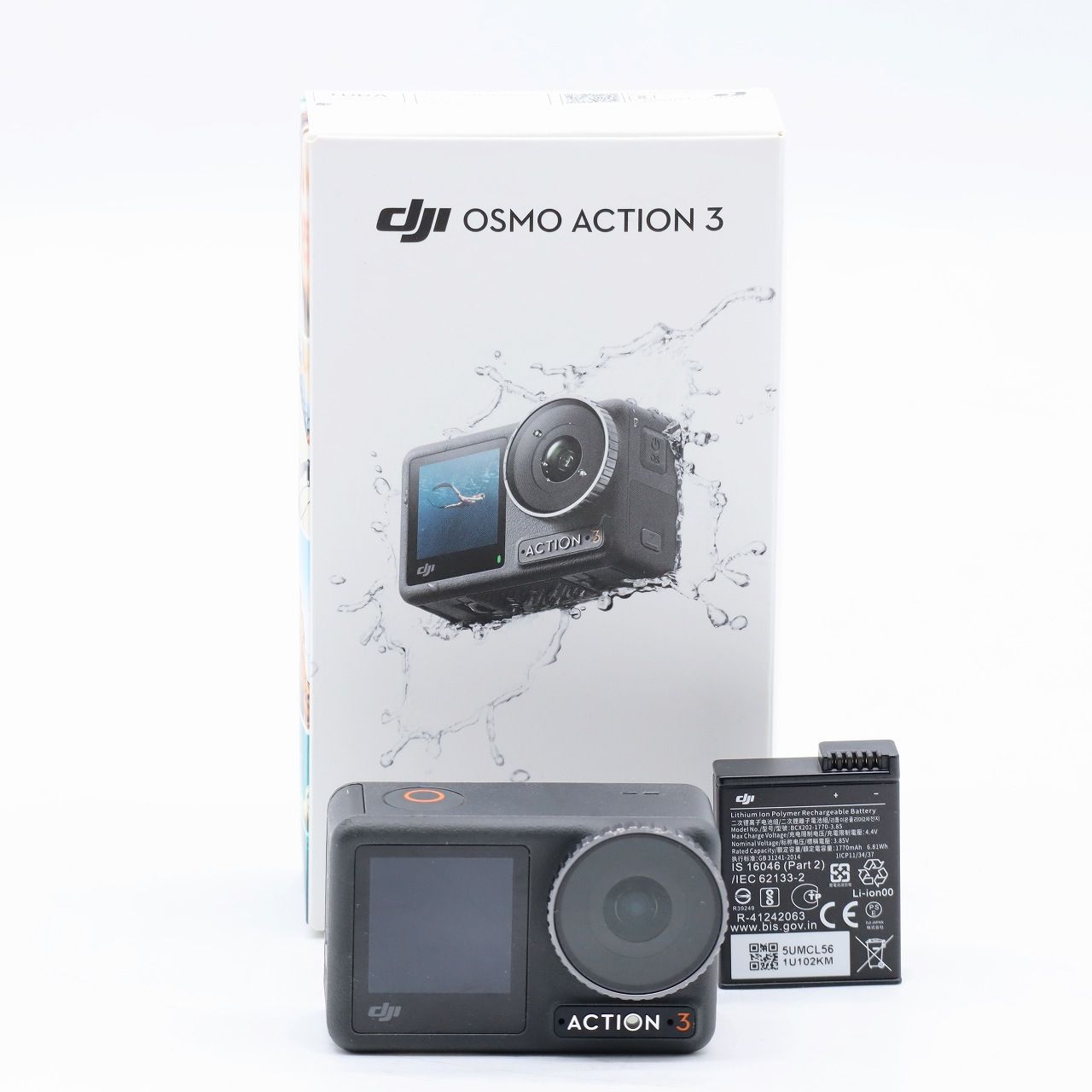 DJI Osmo Action 3 コンボ 4 K 120 fps対応 アクションカメラ 手ぶれ補正 防水 デュアルタッチスクリーン 耐寒性 長時間駆動