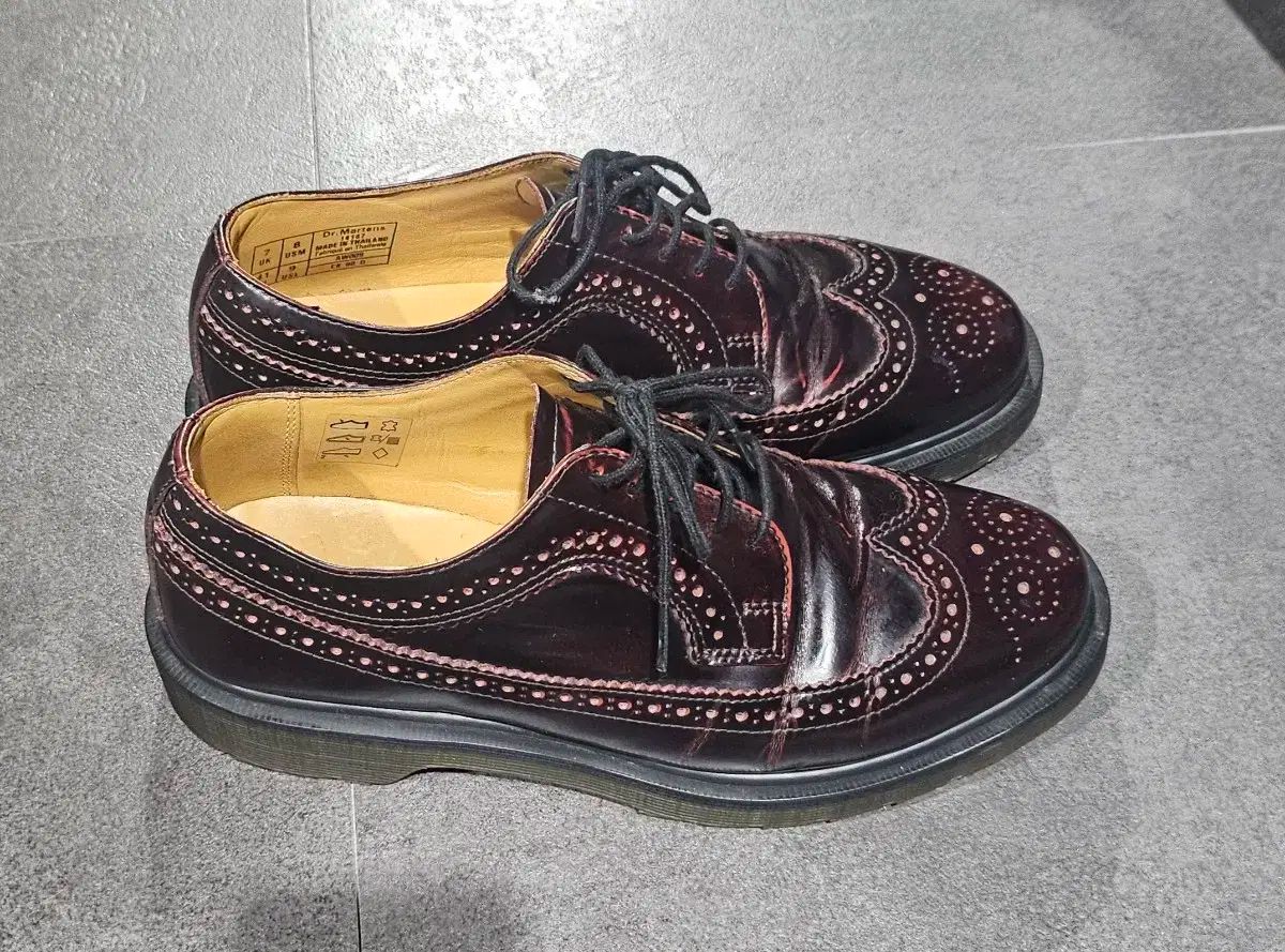 DR. MARTENS ドクターマーチン 3989 バーガンディ ウイングチップ シューズ 260mm