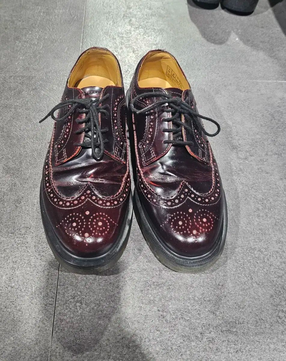 DR. MARTENS ドクターマーチン 3989 バーガンディ ウイングチップ シューズ 260mm