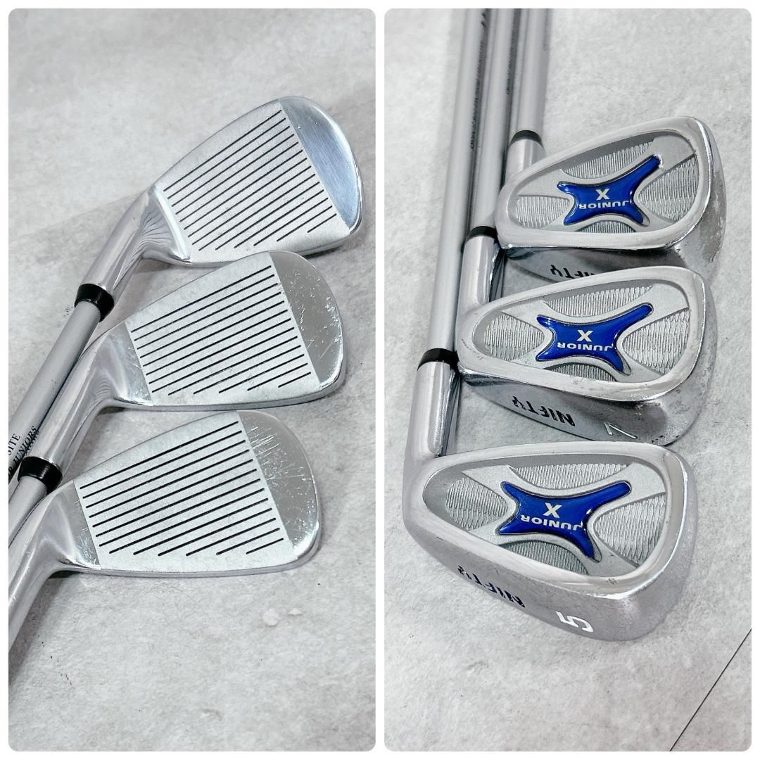 V141 NIFTY ジュニア ゴルフ クラブ セット 青 黄 74cm 楽天市場