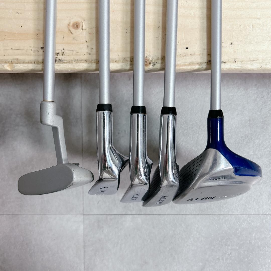 V141 NIFTY ジュニア ゴルフ クラブ セット 青 黄 74cm - メルカリ