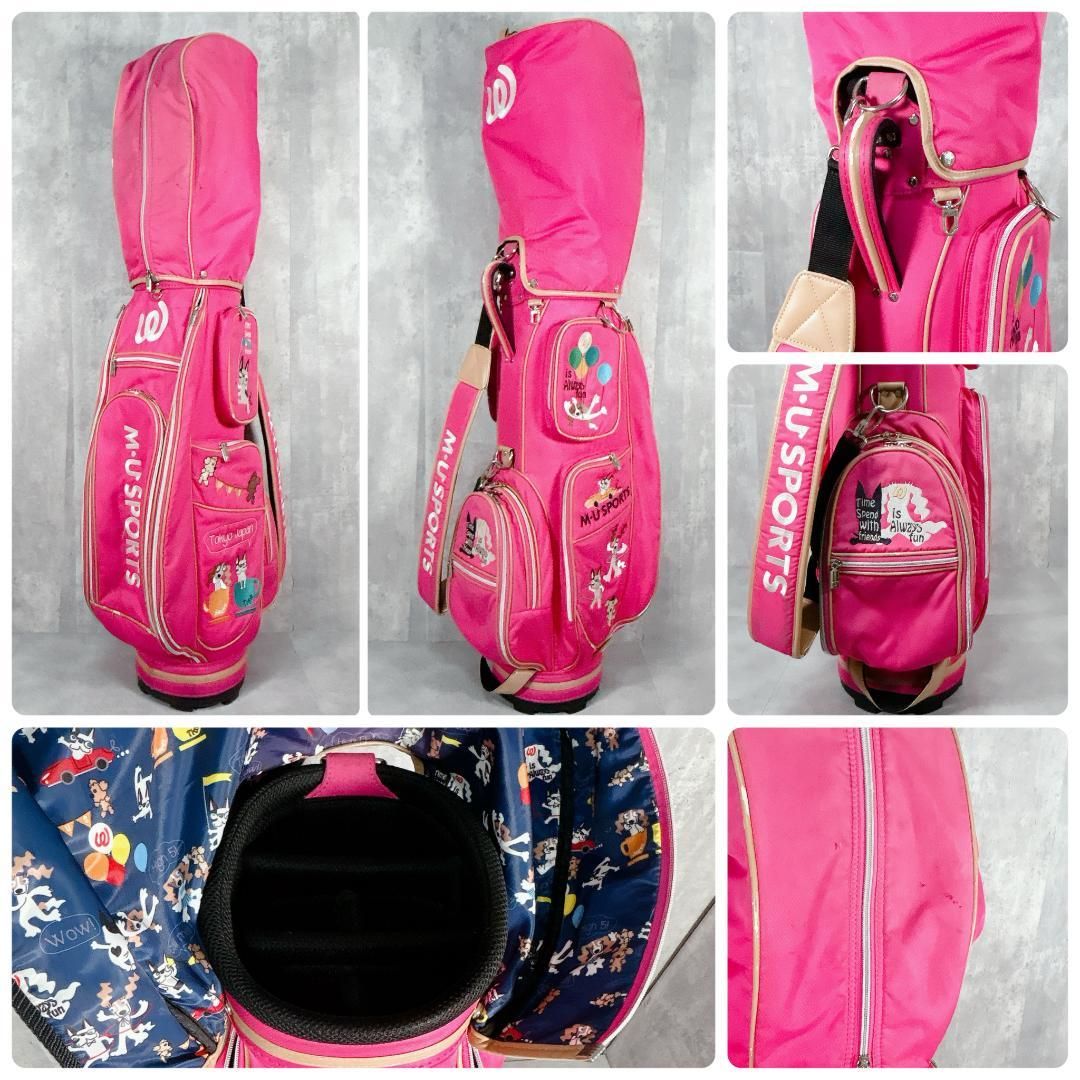 イグニオ レディースゴルフ 8本 ニューバランス キャディバッグ付き