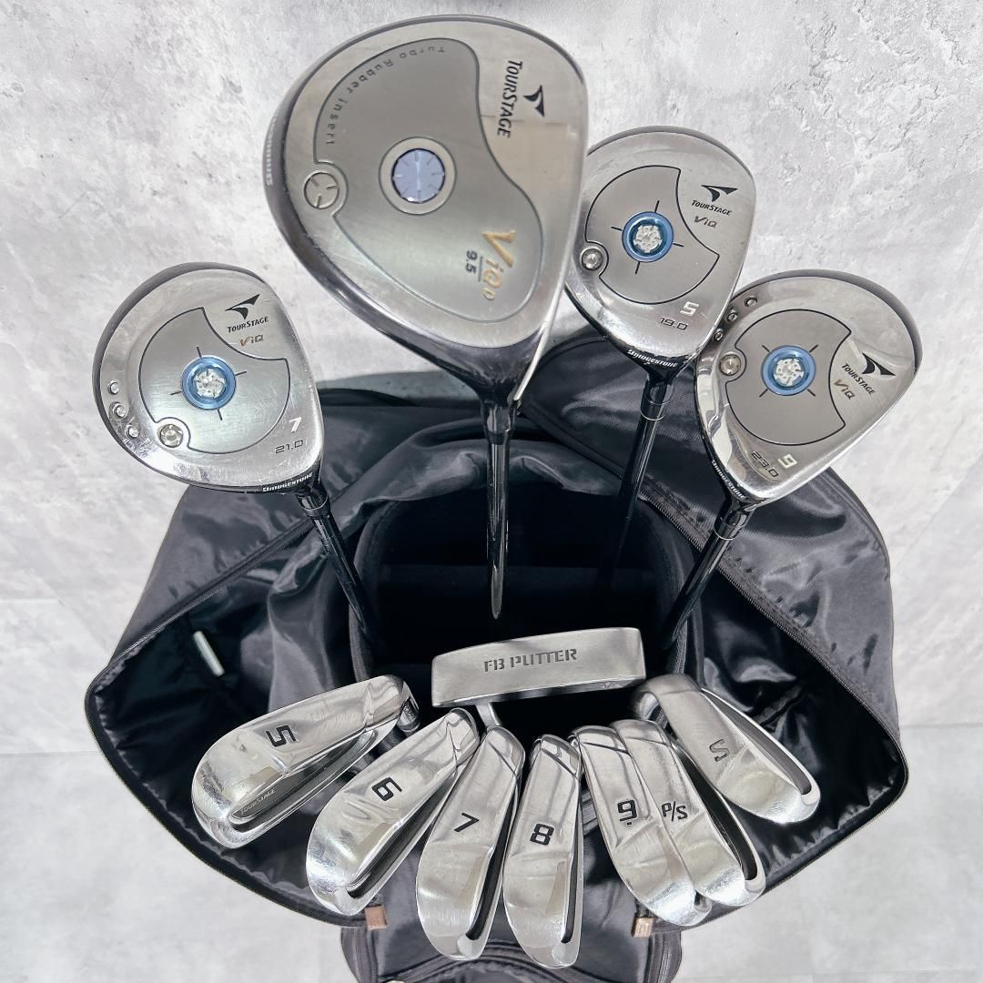 V197 ツアーステージ 他 メンズ ゴルフ クラブ セット 黒 初心者
