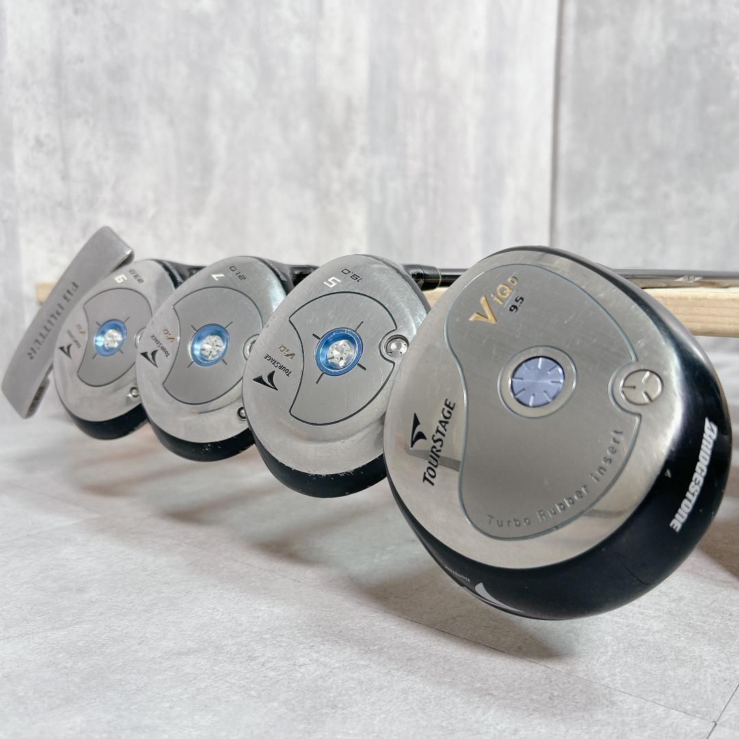 TOURSTAGE メンズゴルフクラブ　初心者　簡単　優しめ V197 ツアーステージ 他 メンズ ゴルフ クラブ セット 黒 初心者