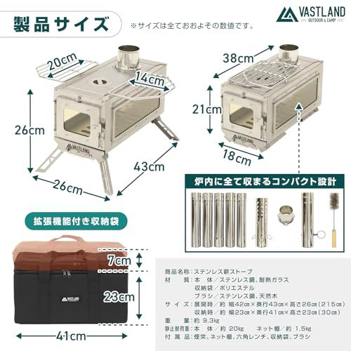ステンレス 3面耐熱ガラス窓