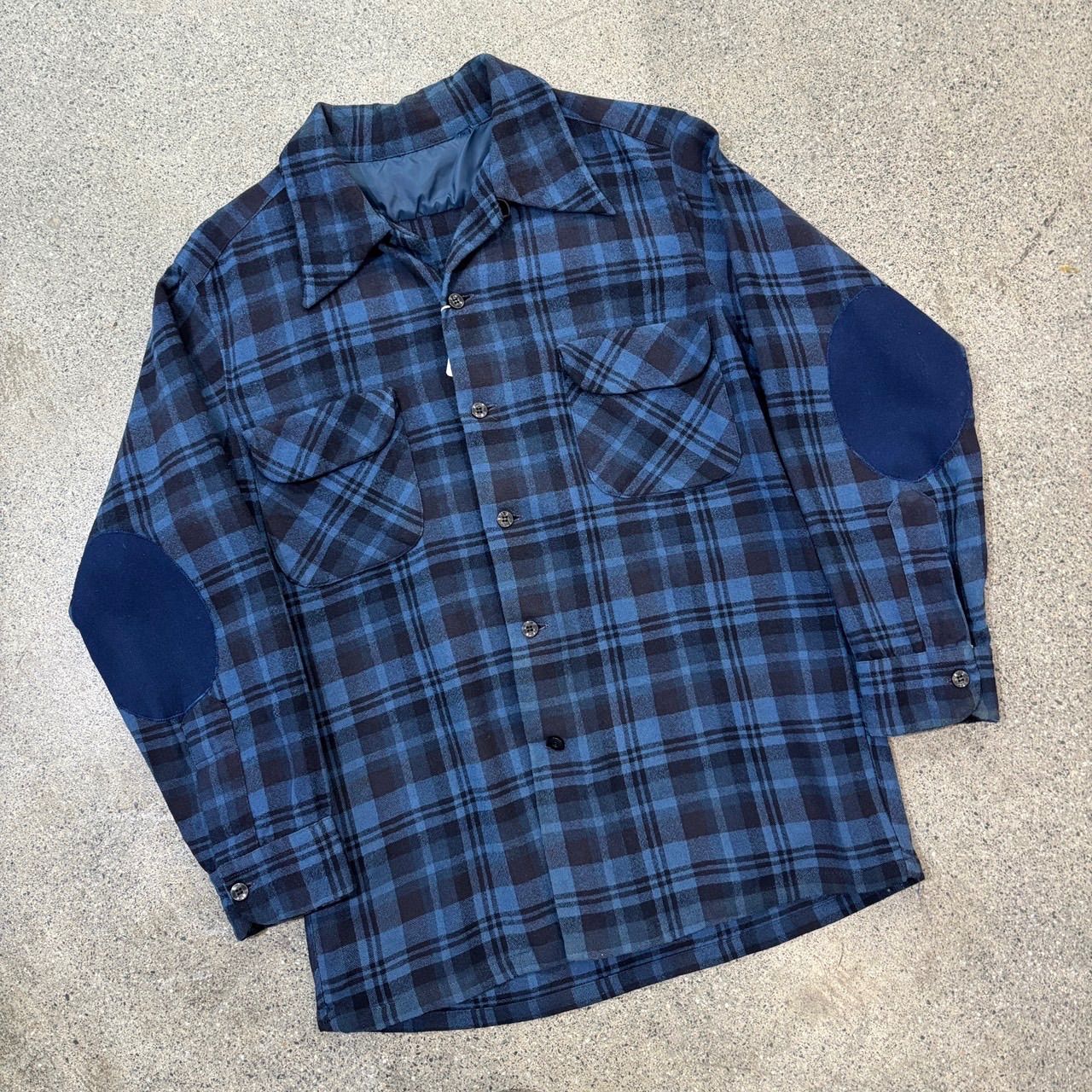 Pendleton 60 70s Wool Board Shirt ApproxM Shadow Plaid