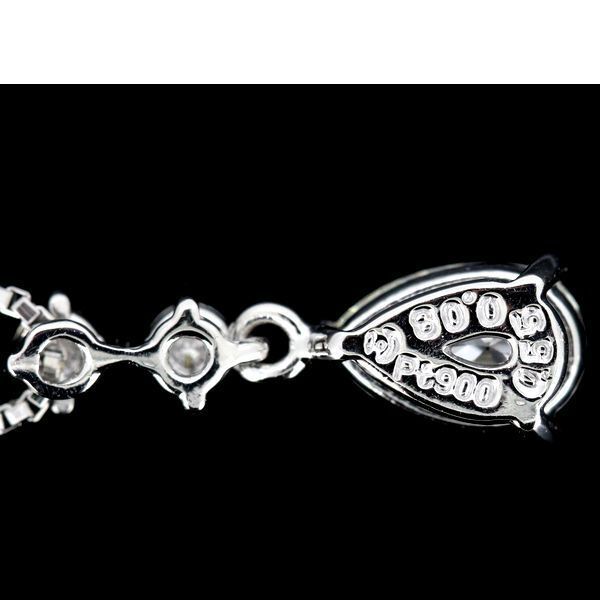 田崎真珠 TASAKI ペアシェイプ ダイヤモンド 0.55ct 0.08ct ネックレス