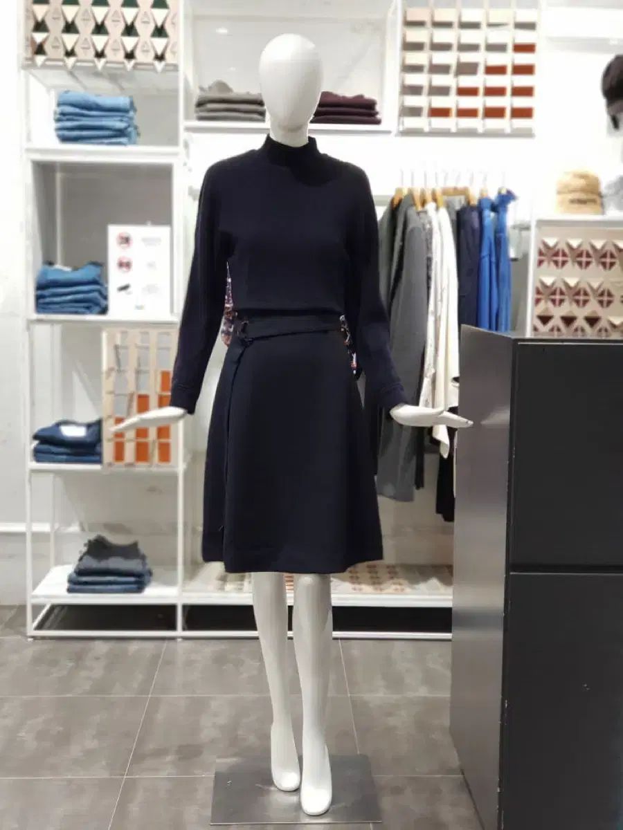 状態良し保証 The HANDSOME secondFLOOR ニット ベルト付き ONE PIECE