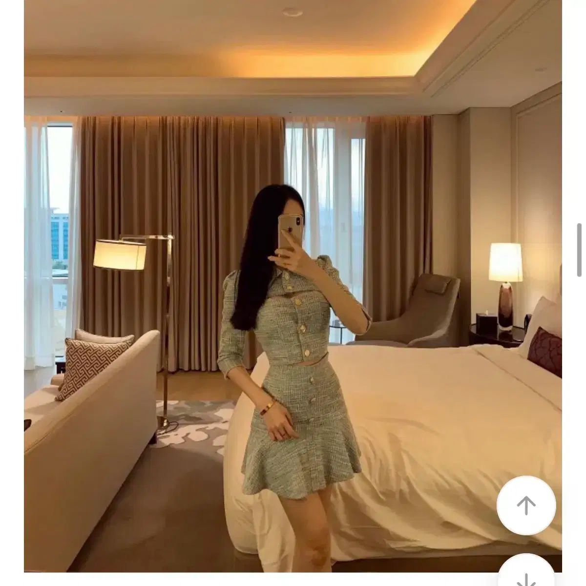 ベルビ 九井 一 ツイード セットアップ m