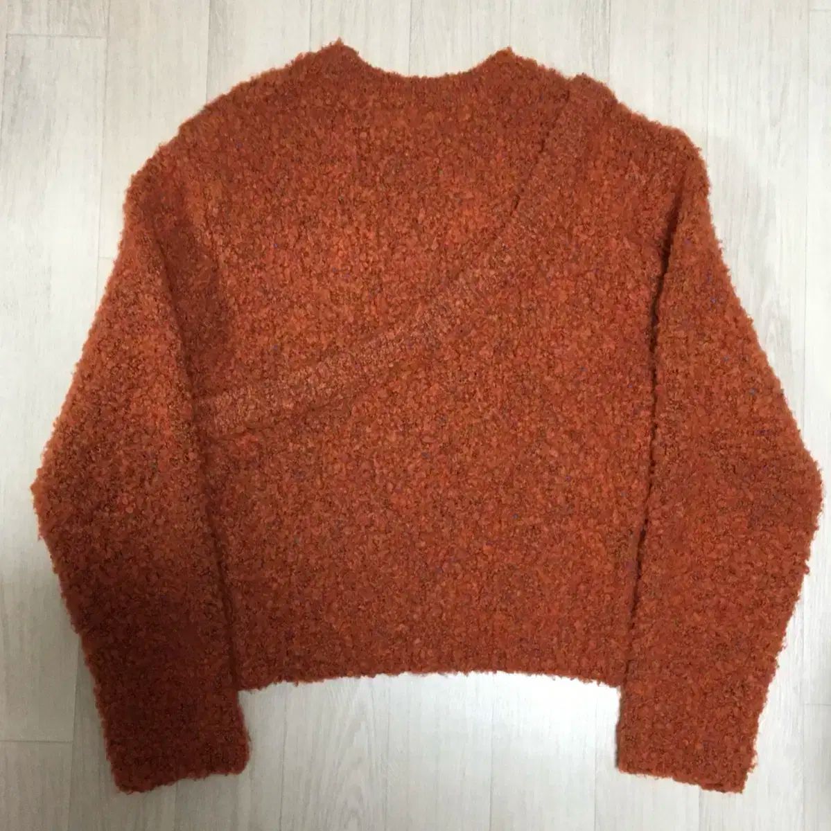 ムンス권セカンド クロップドセーター_オレンジ