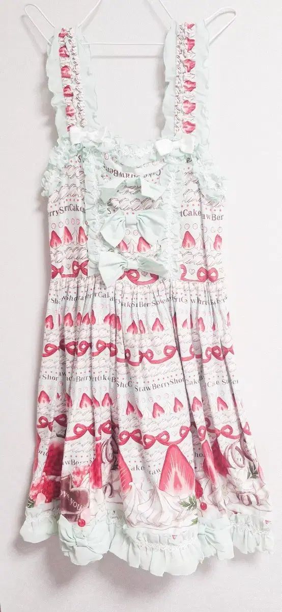 ボディライン ボディライン いちご チョコ ケーキ キャミONE PIECE ドット ミント