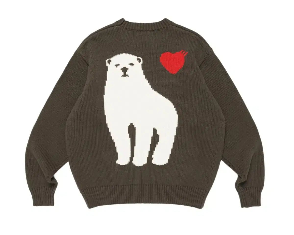 Mサイズ HUMAN MADE ヒューマンメイド 북극곰 クマ セーター オリーブ