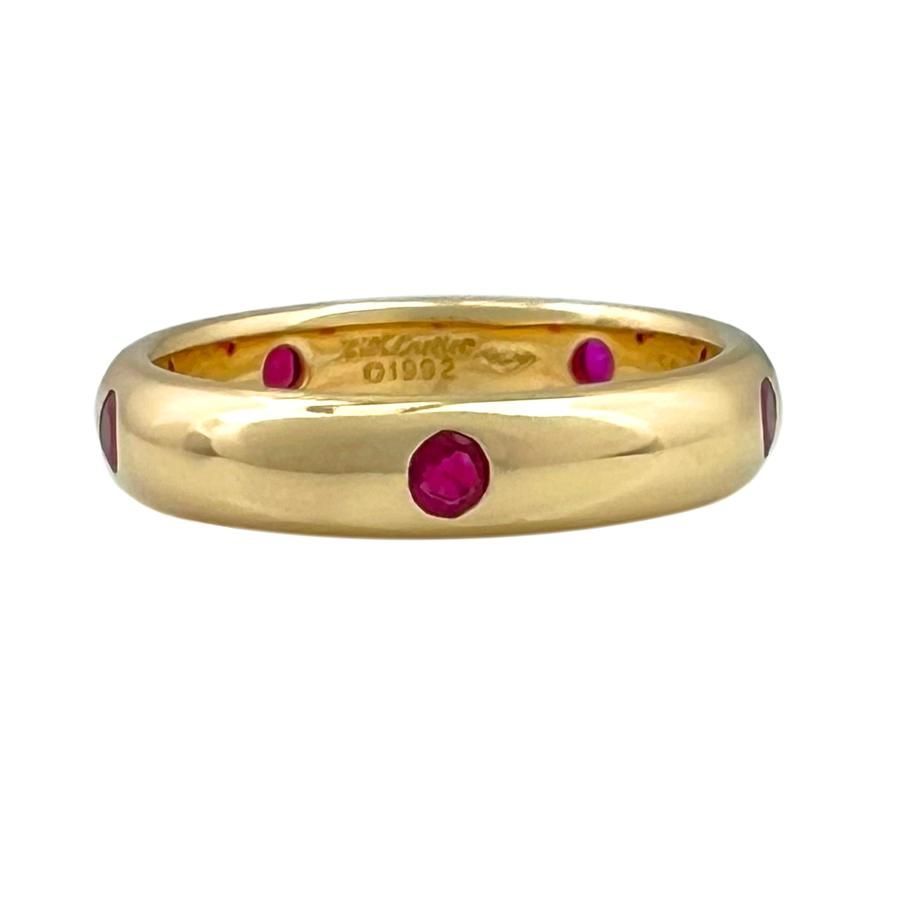 CARTIER カルティエ リング ステラ ルビー 750 K 18 YG イエローゴールド 50 指輪