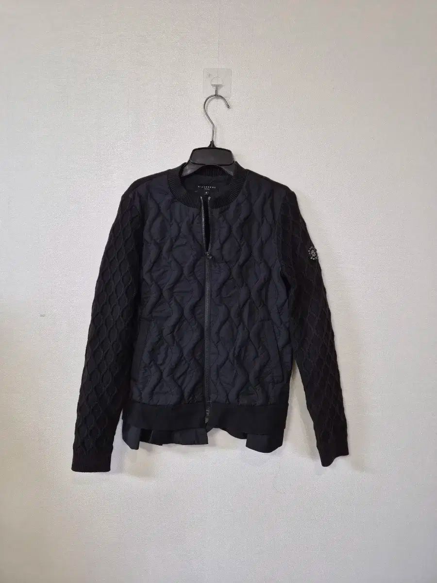 St Andrews キルティング ニット ブラック アウター