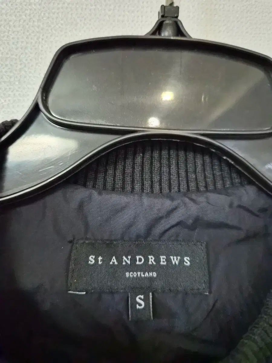 St Andrews キルティング ニット ブラック アウター