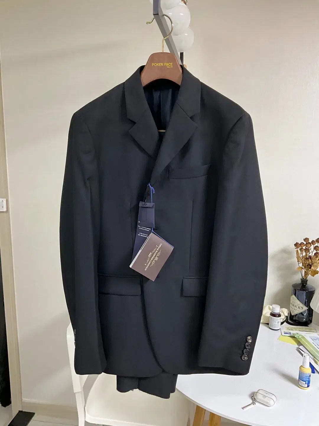 ポーカーフェイス カノニコ 3ボタン ウール セットアップ Mr Bud 46 47