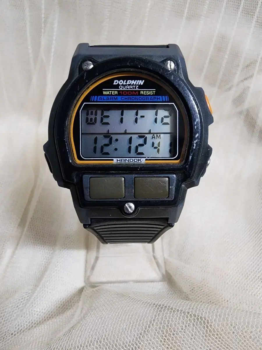 ヴィンテージ 80 s オリジナル ハン HAN ドルフィン 電子時計