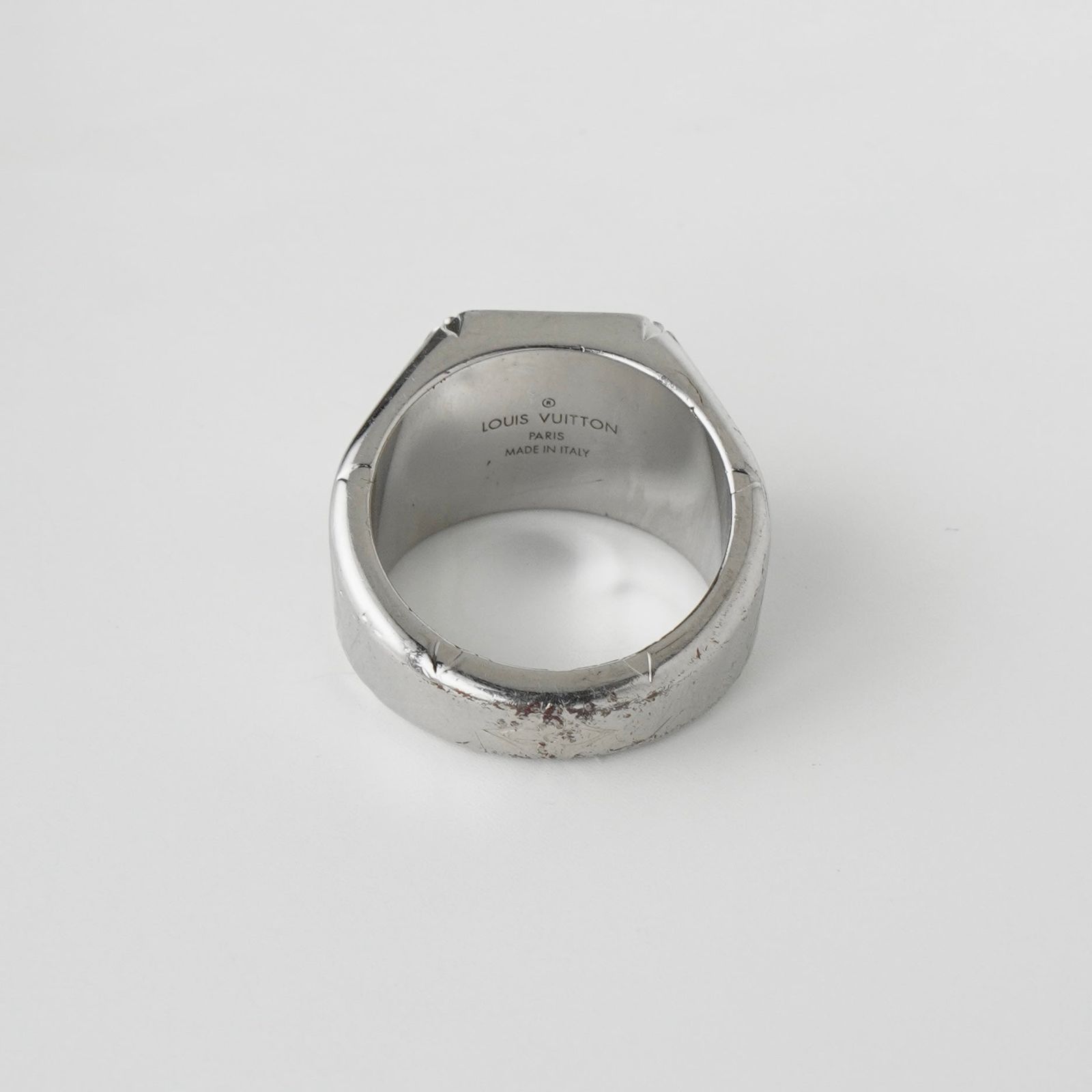 ルイヴィトン シグネットリング モノグラム 指輪 リング シルバー 箱