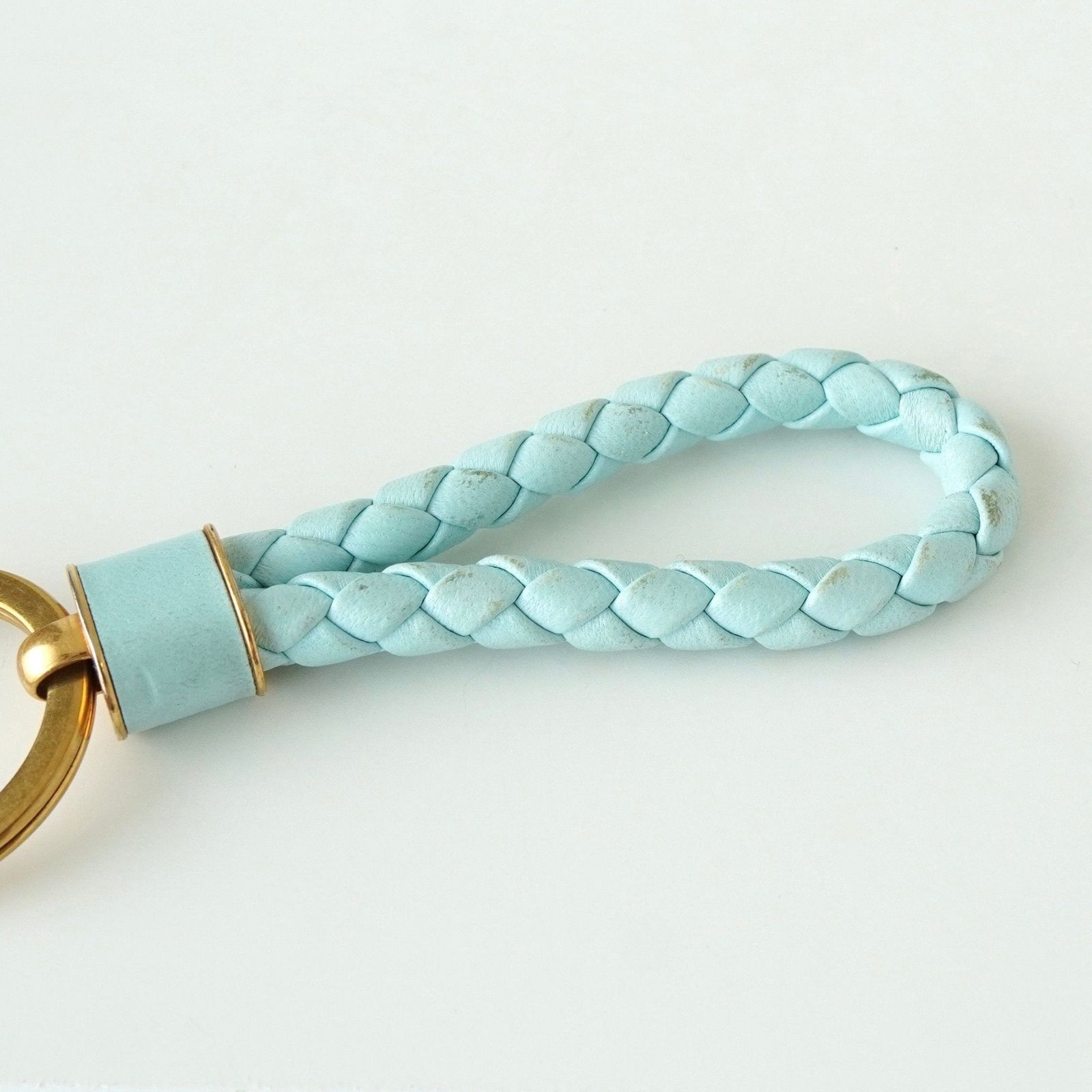 ボッテガ ヴェネタ イントレチャート レザー キーリング キーホルダー