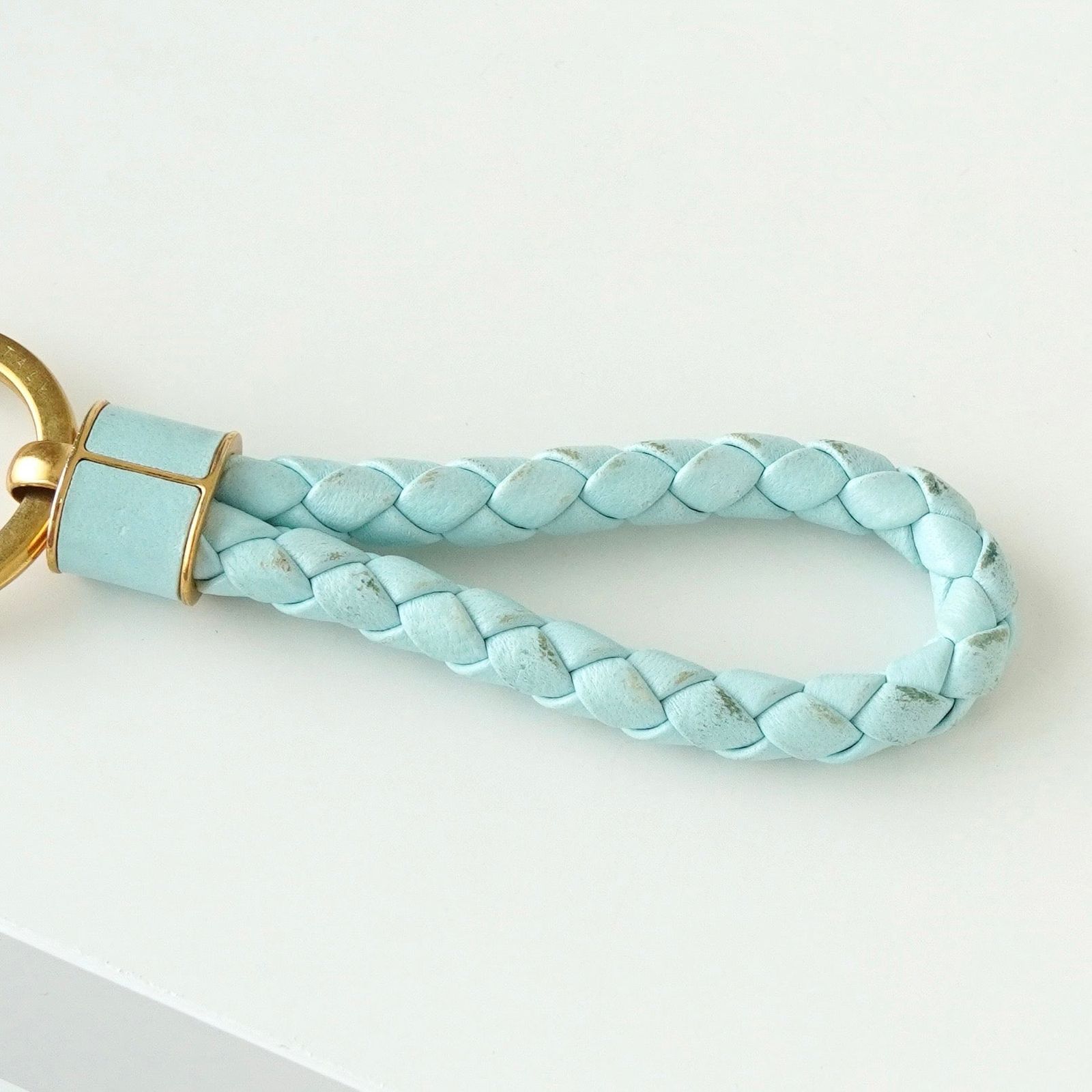 ボッテガ ヴェネタ イントレチャート レザー キーリング キーホルダー