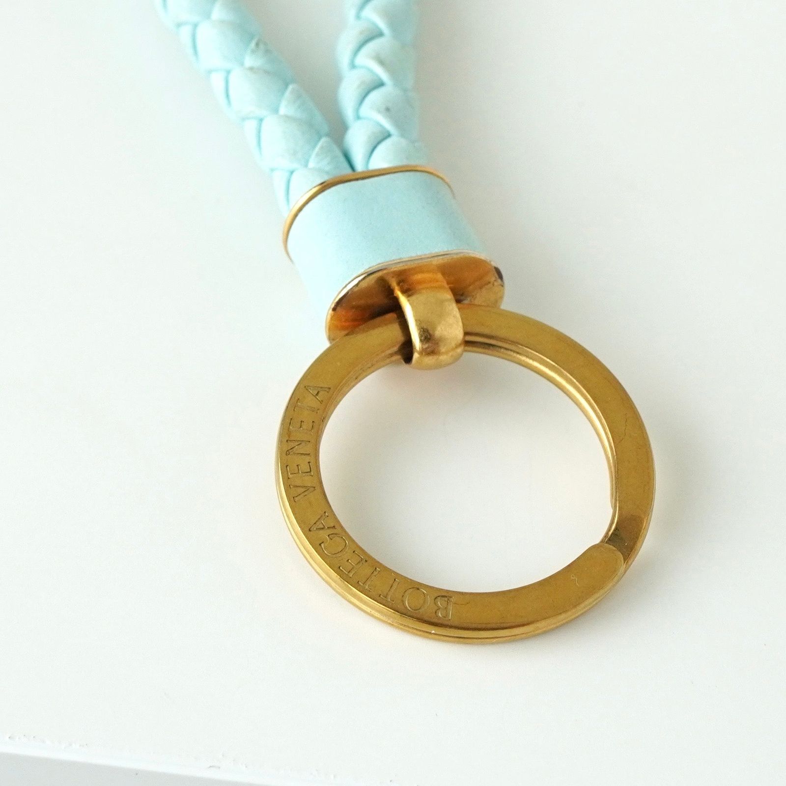 ボッテガ ヴェネタ イントレチャート レザー キーリング キーホルダー