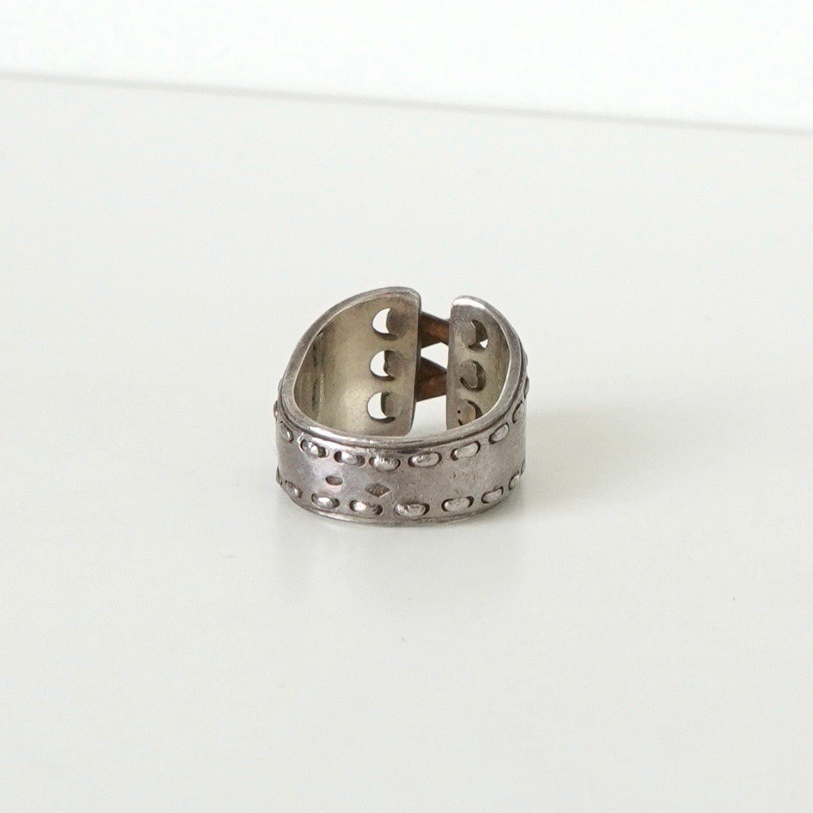 エルメス ヴィンテージ メキシコ コルセット ダブル 18K × SV925 指輪