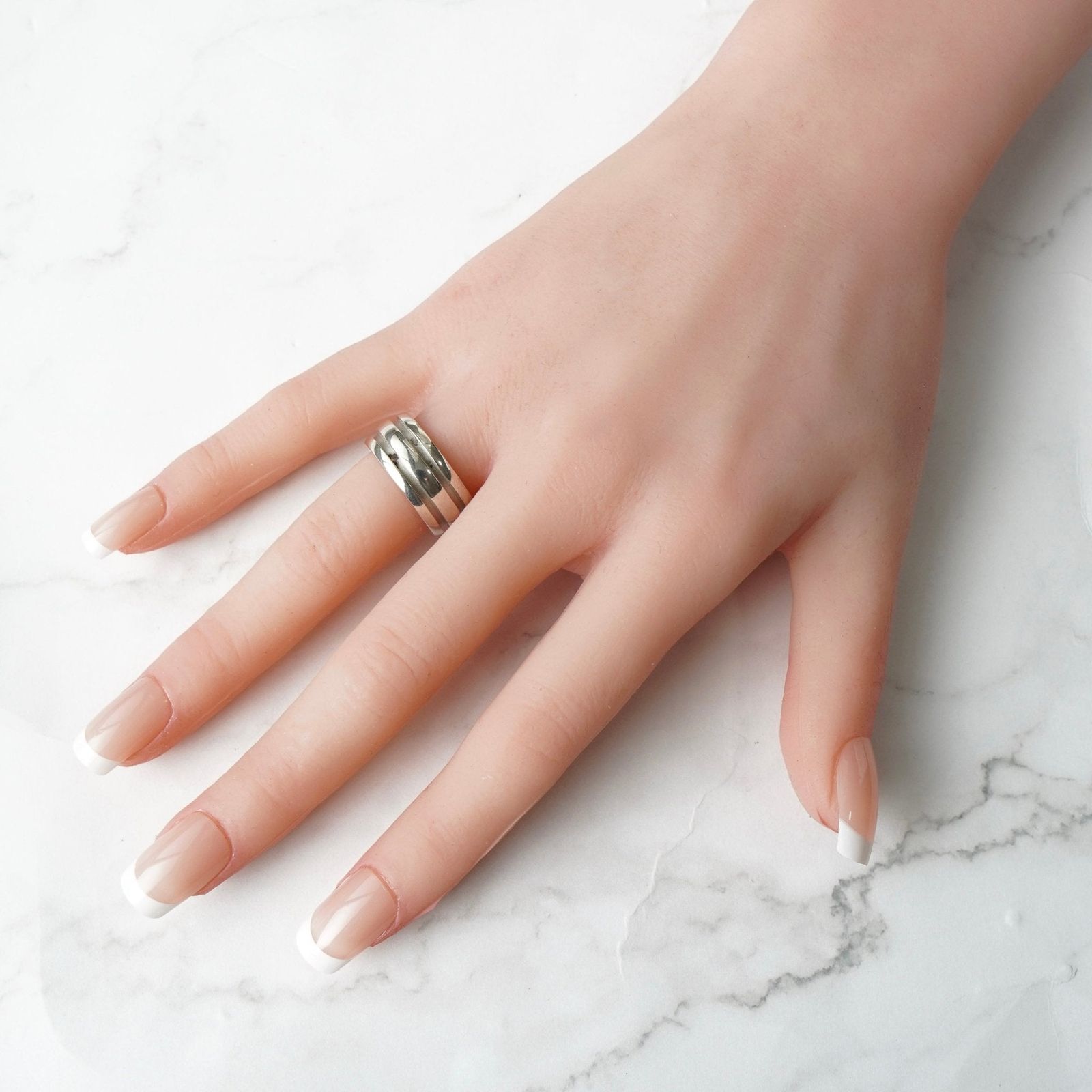 ティファニー グルーブド ダブルライン シルバー925 指輪 リング 11号