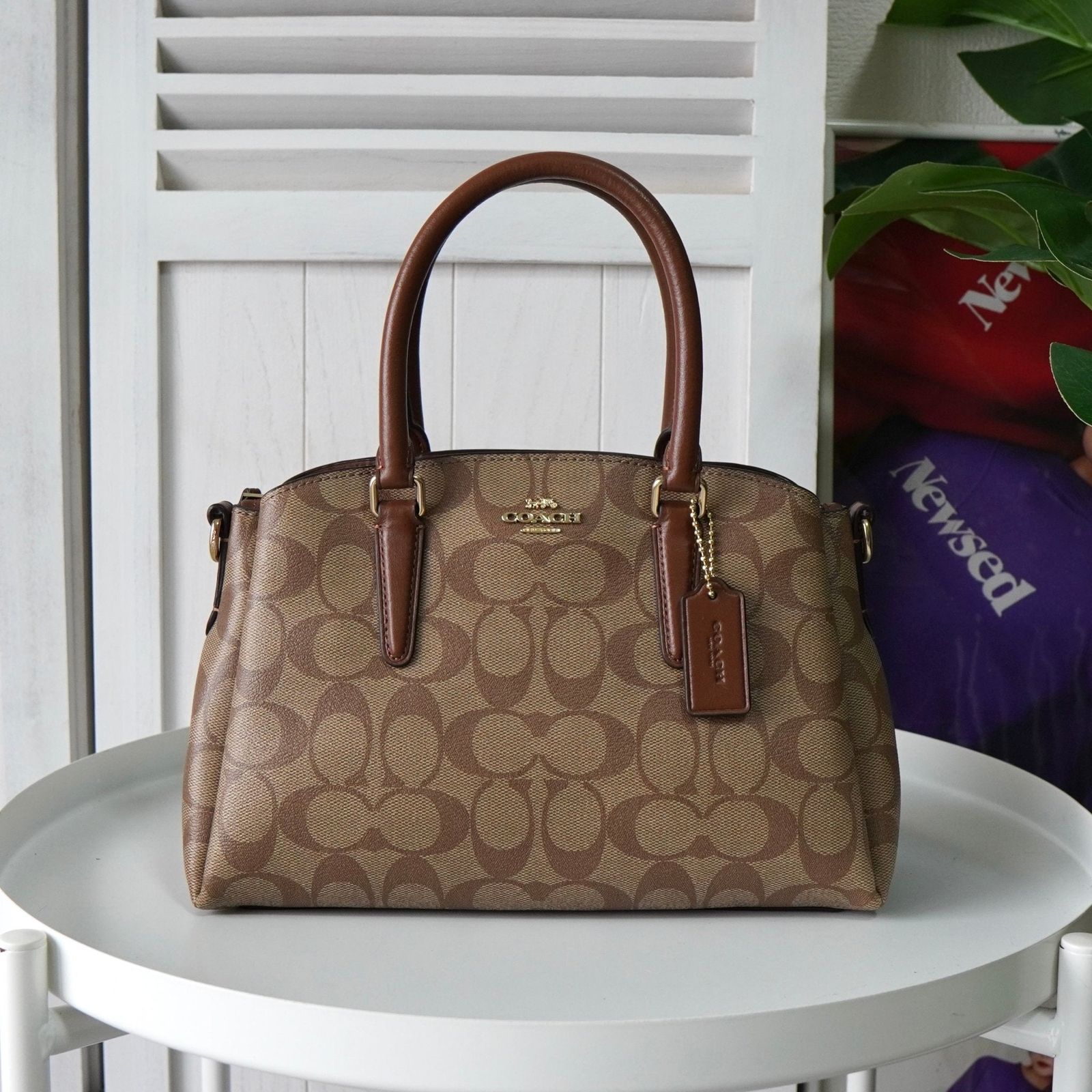 BlackFriday限定割引30％オフ】コーチ ミニ セージ キャリー オール