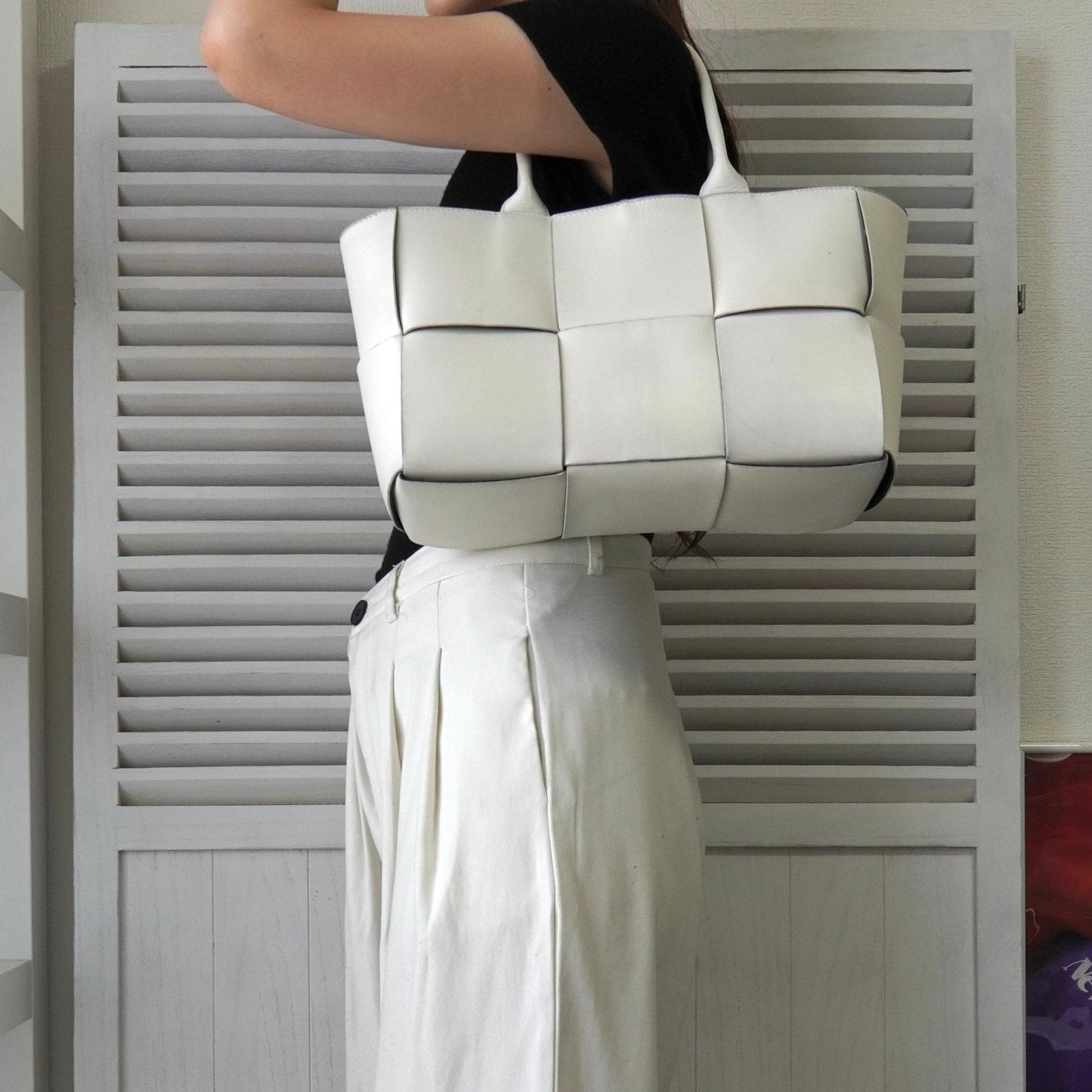 ボッテガ ヴェネタ アルコ トート マキシイントレチャート トート