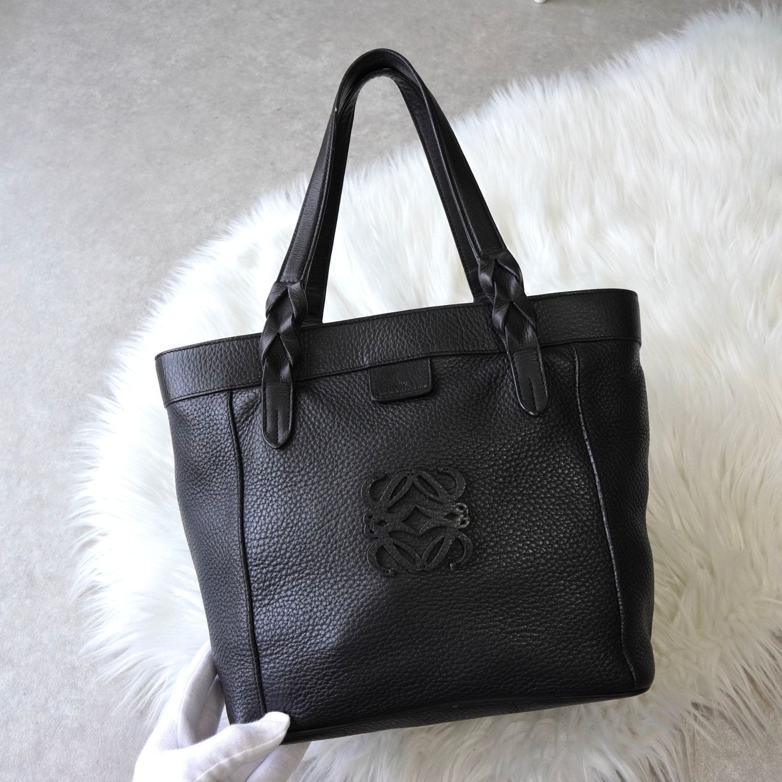 BlackFriday限定割引20％オフ】ロエベ アナグラム レザー トート